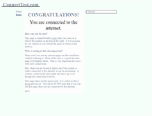 Tablet Screenshot of connecttest.com